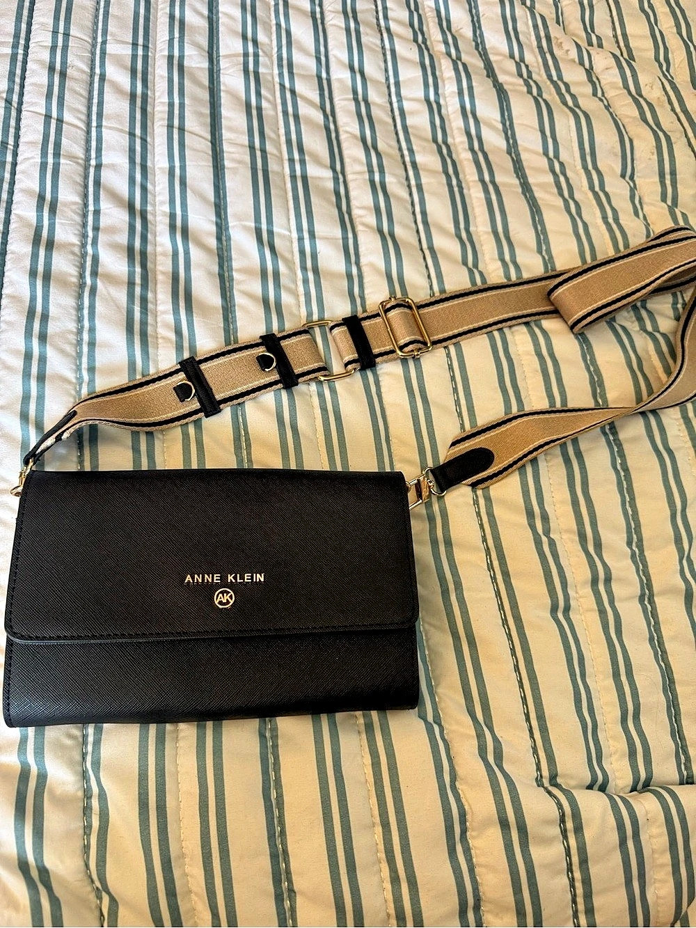 Anne Klein Crossbody Bag in Black & Brown